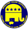 yellow elephant sticker