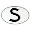 S - oval plate - Sweden